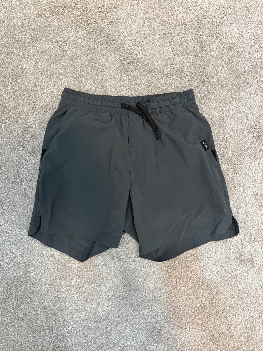 Men's Athletic Running Shorts - Dark Gray
